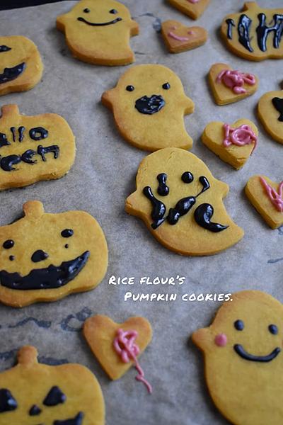 簡単！米粉のハロウィンクッキー♡