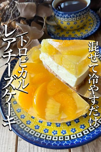 \口いっぱい南国気分/トロピカルレアチーズケーキ