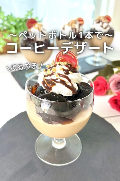 ペットボトル1本で ！
ぷるぷるコーヒーデザート