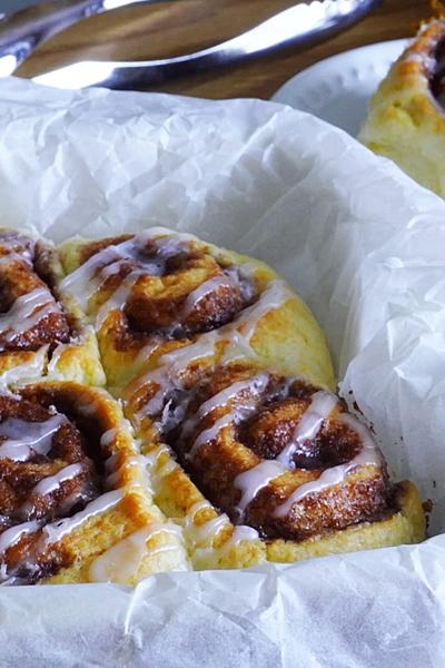 シナモンロール作り方！[オーブン不要]