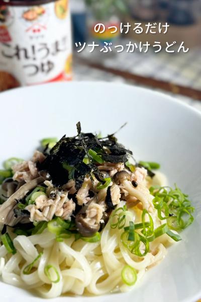 のっけるだけツナぶっかけうどん