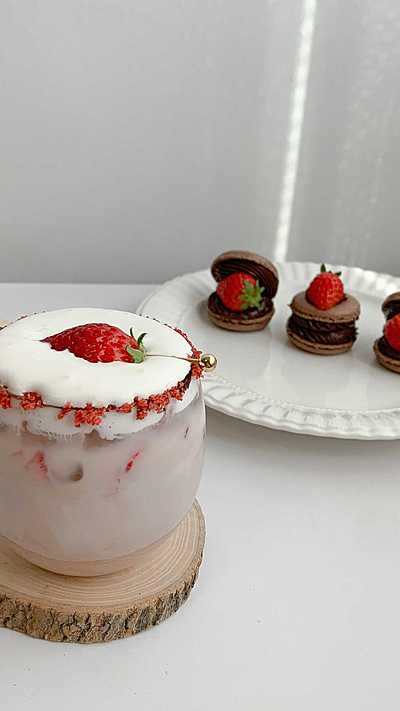 やっと成功したチョコマカロン🍫✨