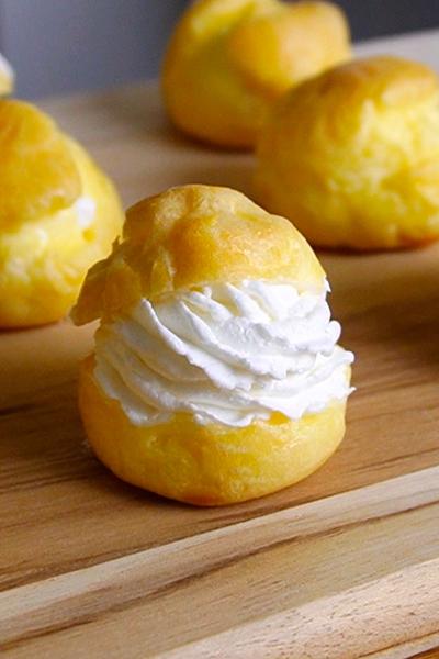 材料4つ！プチシュークリーム作り方。