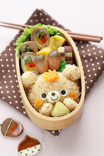 秋のくまちゃん弁当 By Momo キャラ弁料理家 クラシル