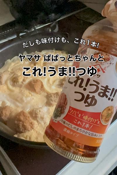 だしも味付けも、これ1本！の簡単カツ丼