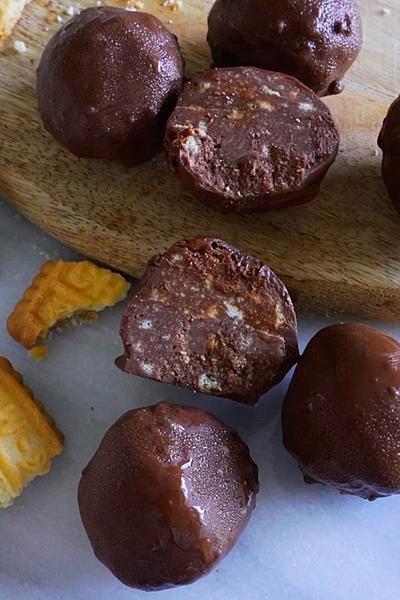 生チョコクランチボール作り方！