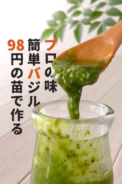 バジルソースプロに教えてもらったら！簡単2週間保存