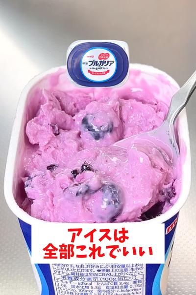 【パックそのまま】【ブルーベリーアイス】