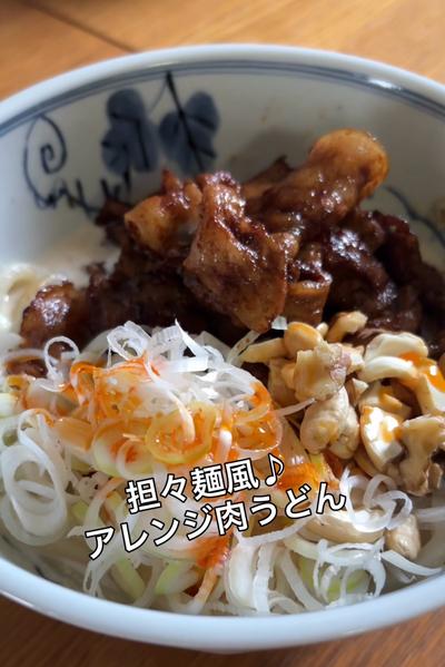 担々麺風♪アレンジ肉うどん