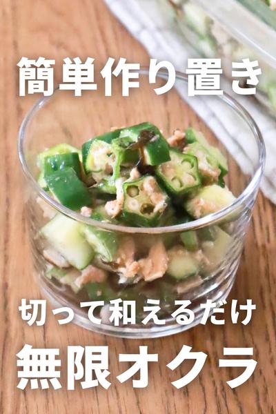 夏の定番！切って和えるだけの無限ネバネバ