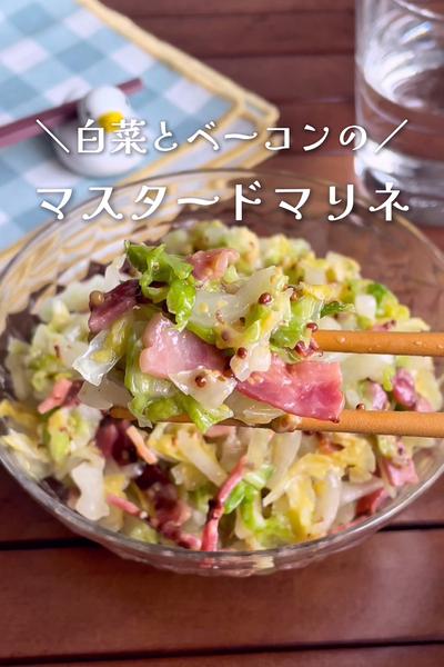 もう一品に迷ったら
『白菜のマスタードマリネ』