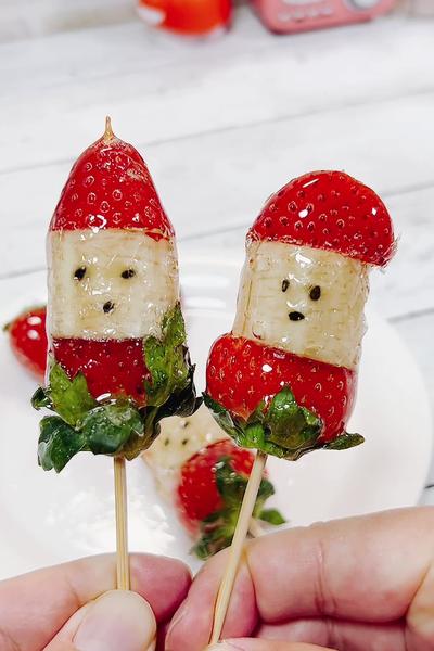 かわいいバナナあめといちごあめの作り方