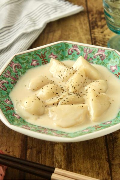 市販品を手軽にアレンジ♪オイスタークリーム水餃子