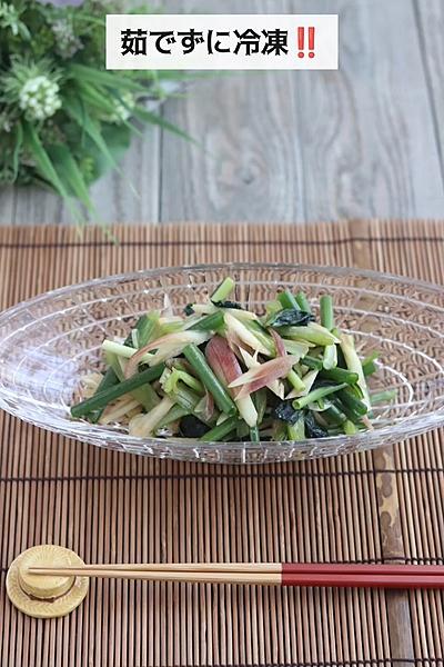茹でずに冷凍‼️シャキシャキ小松菜サラダ