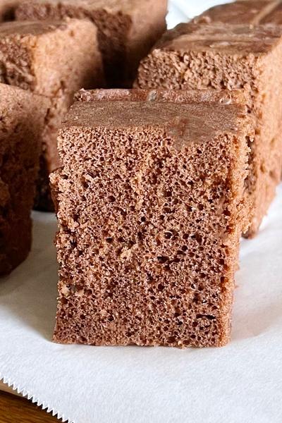 材料3つだけ！レンジでココアケーキ作り方！