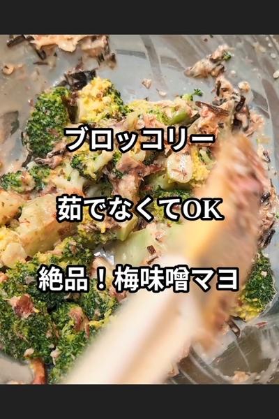 ブロッコリーの梅味噌マヨネーズ和え
