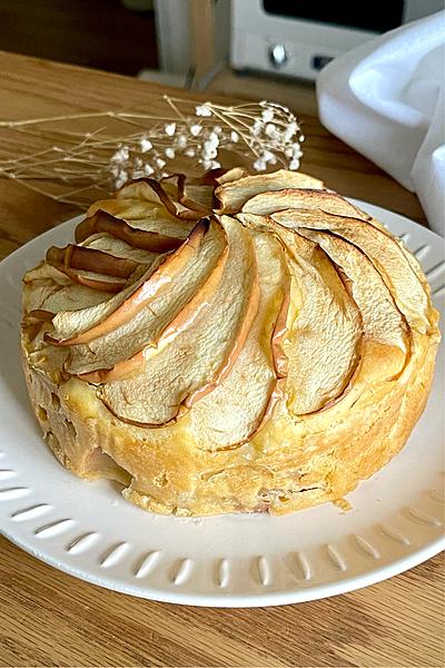 【材料3つ】混ぜて焼くだけ！りんごケーキ作り方！