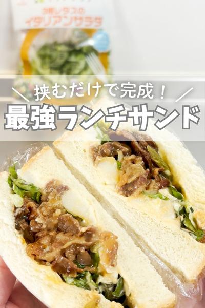 挟むだけで完成！満足ランチサンド