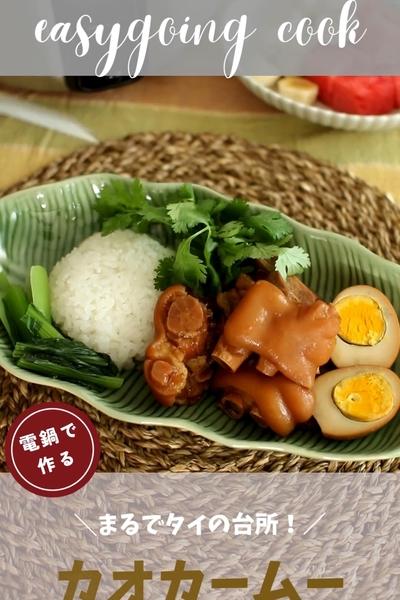 ＼大同電鍋レシピ／カオカームー（猪脚飯）