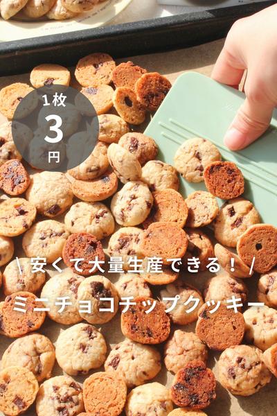 \ 安く大量生産！/ ザクザクミニチョコクッキー🍪