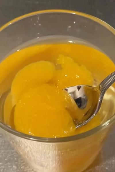 ぷるぷる透明！みかんゼリー