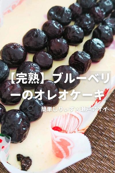 【抗酸化】ブルーベリーの焼かないオレオケーキ