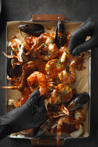 ノンフライヤーで簡単！シーフードボイルレシピ🦐🦀