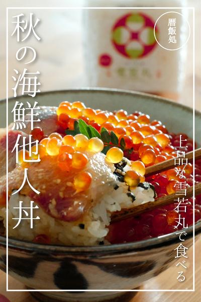 雪若丸で秋を堪能！超贅沢な海鮮他人丼