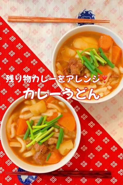 残り物カレーをアレンジ…カレーうどん