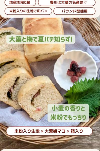 暑い時期にぴったり！米粉入り大葉梅マヨパン