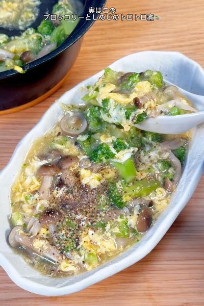 栄養バランス優秀！ブロッコリーしめじのトロトロ煮🍲