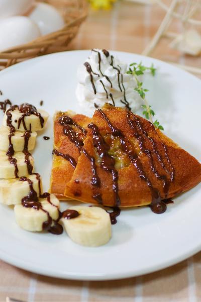 朝食やおやつに簡単バナナパンケーキ 