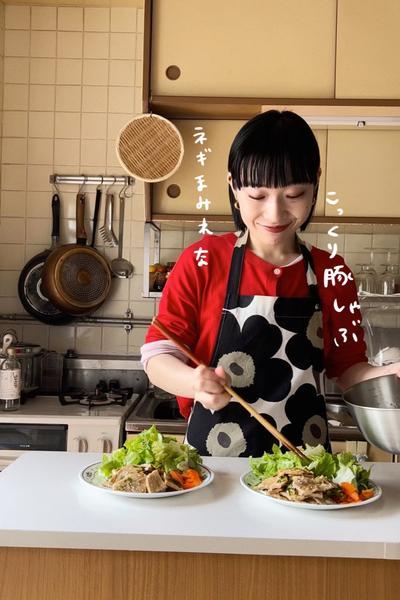 ネギまみれなこっくり豚しゃぶ 🦭🐖