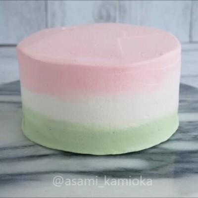 昨日載せたひなまつりケーキの動画です🌸🐻#あさみん