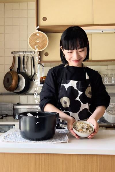 きのこたっぷりお揚げ梅干しごはん🦭🍚🍄