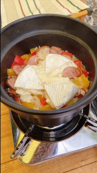 チーズフォンデュ風炊き込みご飯😊