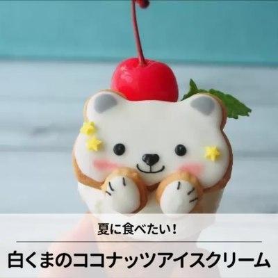 以前紹介した「白くまのココナッツアイスクリーム」の