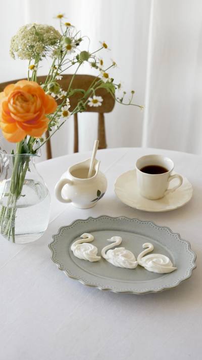 メレンゲで作る白鳥クッキー🦢