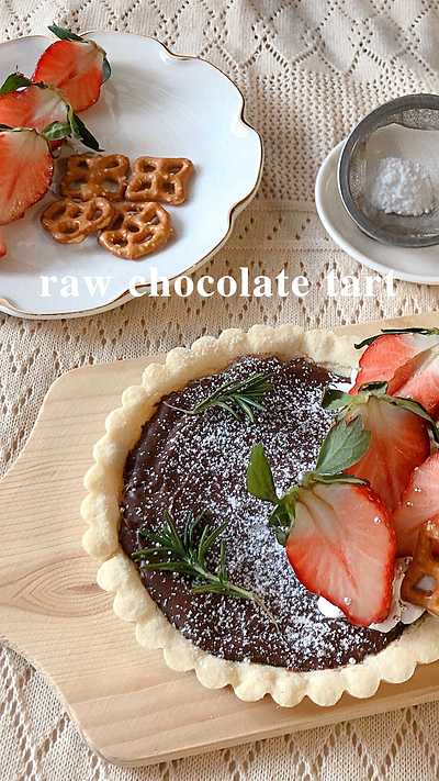 生チョコタルトのデコ動画