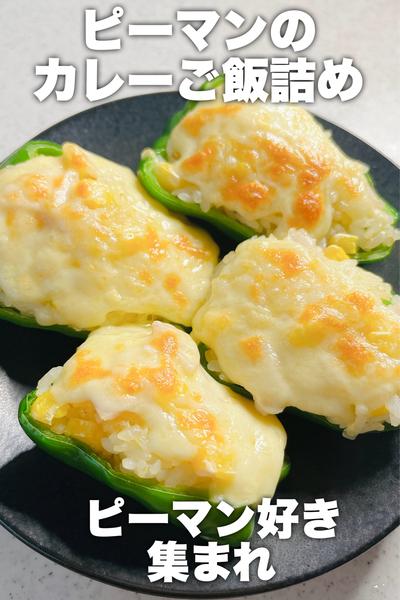 ピーマン好き必見！ピーマンのカレーご飯詰め