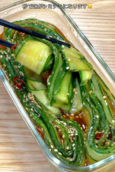 替え玉やり放題！ピリ辛きゅうり漬け🥒