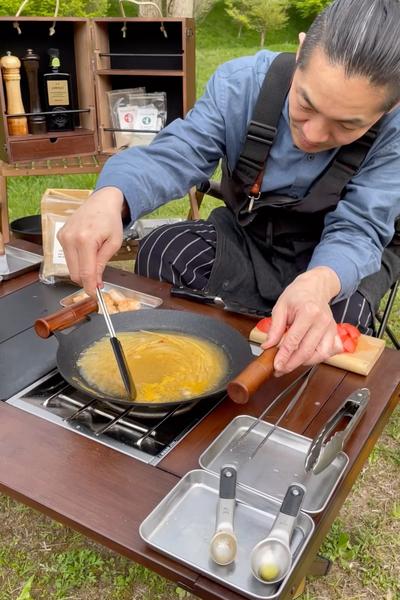 キャンプパスタレシピ