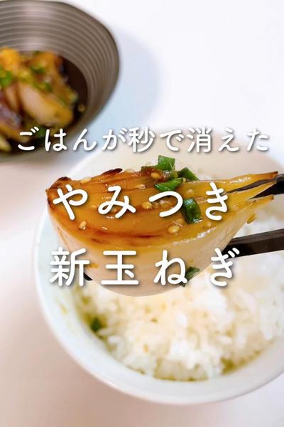 ごはんが秒で消えた🙌やみつき新玉ねぎ🤤