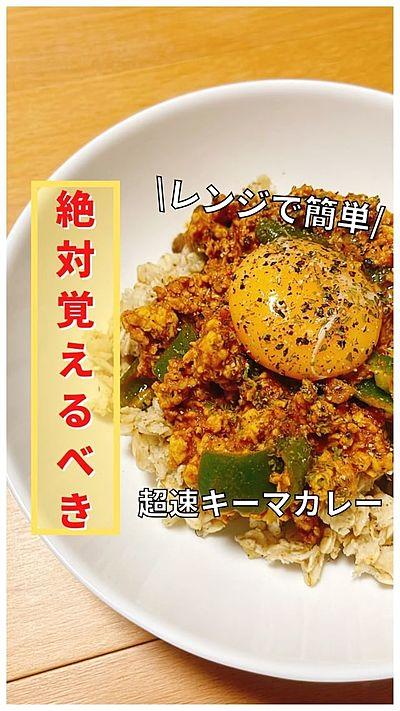 鶏むね肉の超速キーマカレー