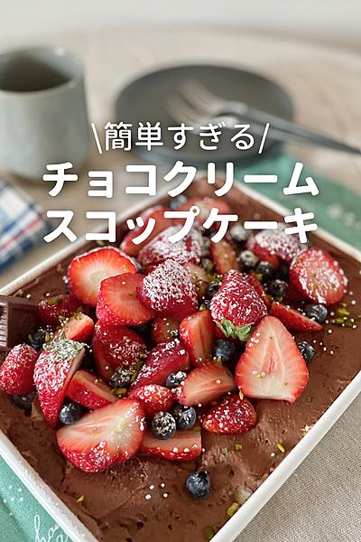簡単スコップケーキ