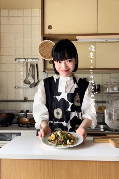 海老とニラの焼きお蕎麦🦭🦐