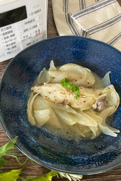 白身魚のオイル蒸し