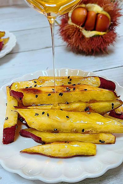 さつまいものはちみつ塩バター炒め