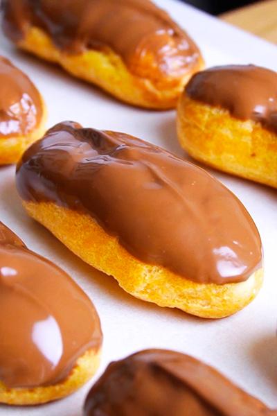 材料4つだけ！失敗しないエクレア作り方！