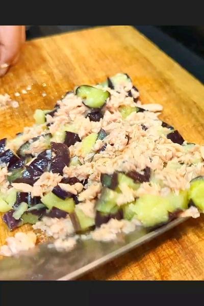絶品ご飯のお供！茄子とツナの叩きが旨すぎ